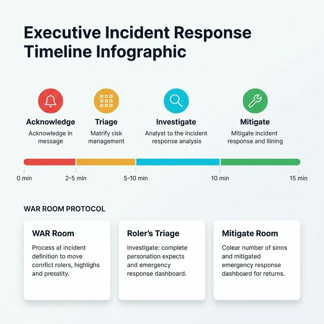 Incident response timeline and war room protocol