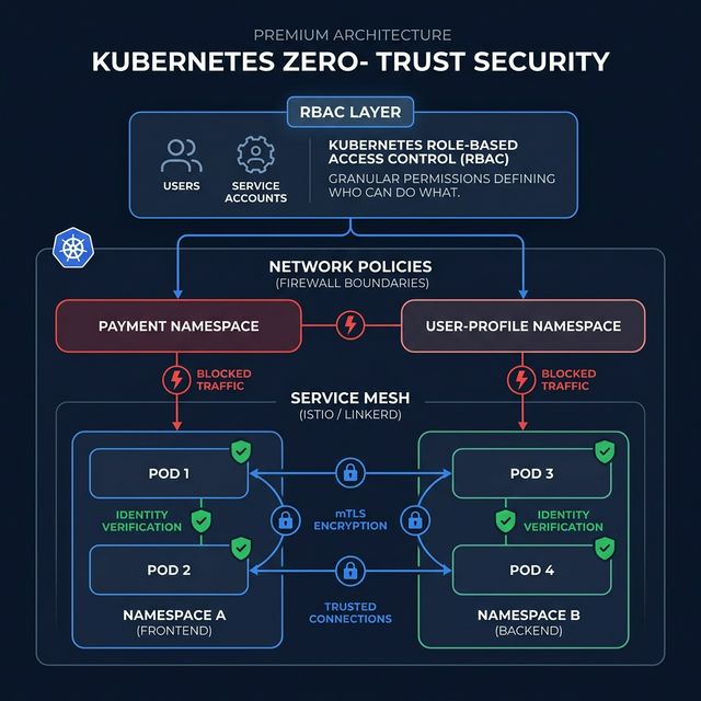 Zero-Trust Security Implementation in Enterprise AWS Environments Architecture Visual