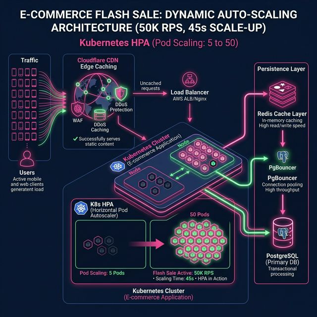 E-commerce dynamic auto-scaling architecture