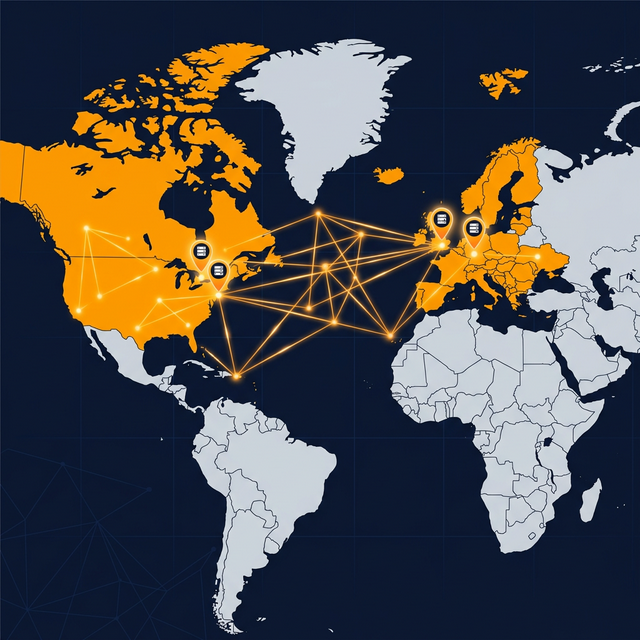 CloudLink Global Infrastructure Coverage Map — Morocco, MENA, Europe, US