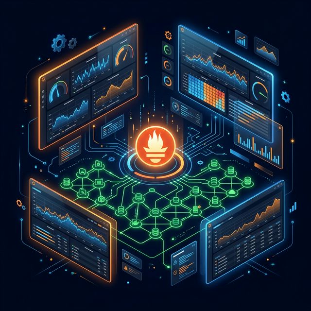 The Modern Observability Stack Technical Diagram